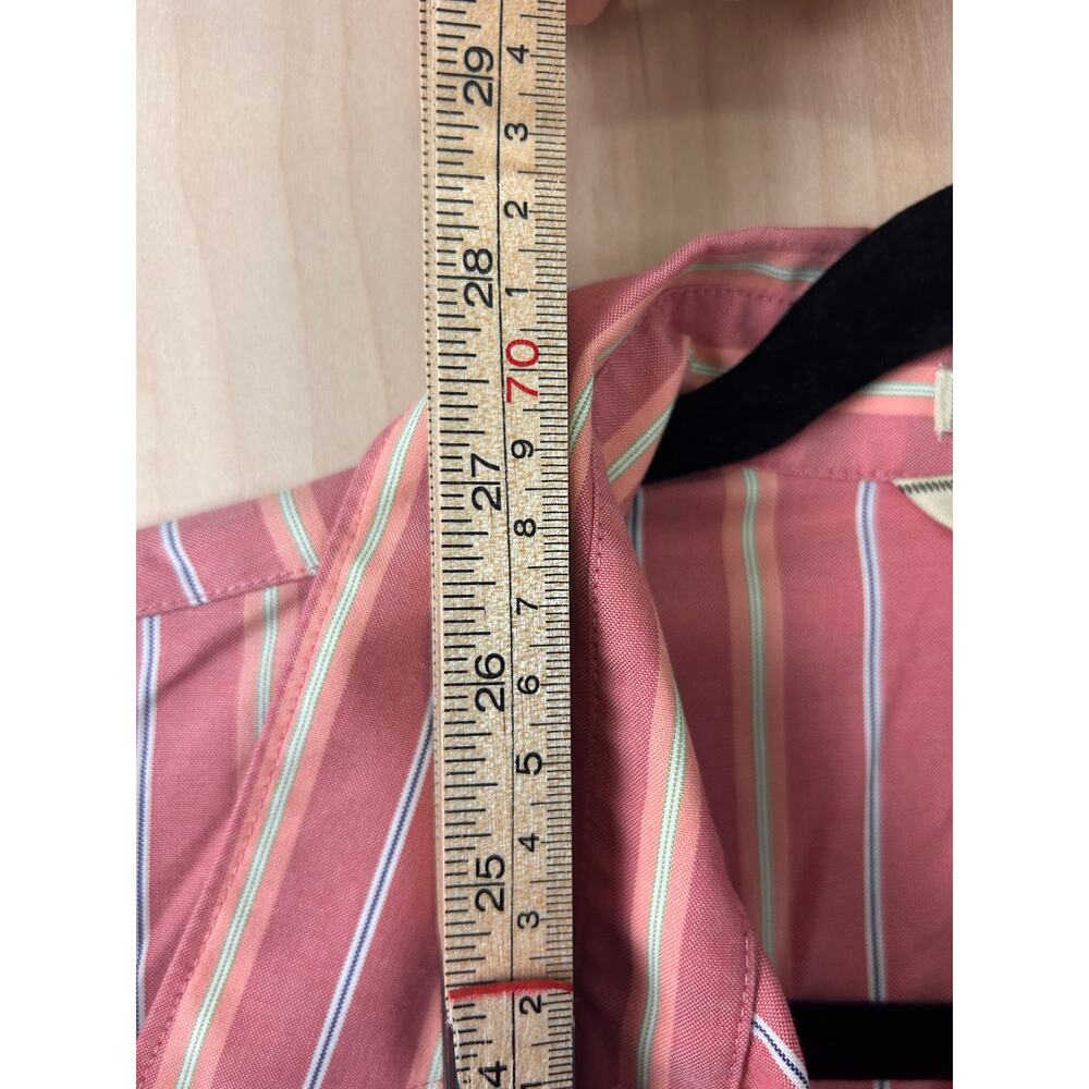 Eddie Bauer Womens XL Pink Striped Button Down Shirt Wrinkle Resistant Cotton - Picture 6 of 6